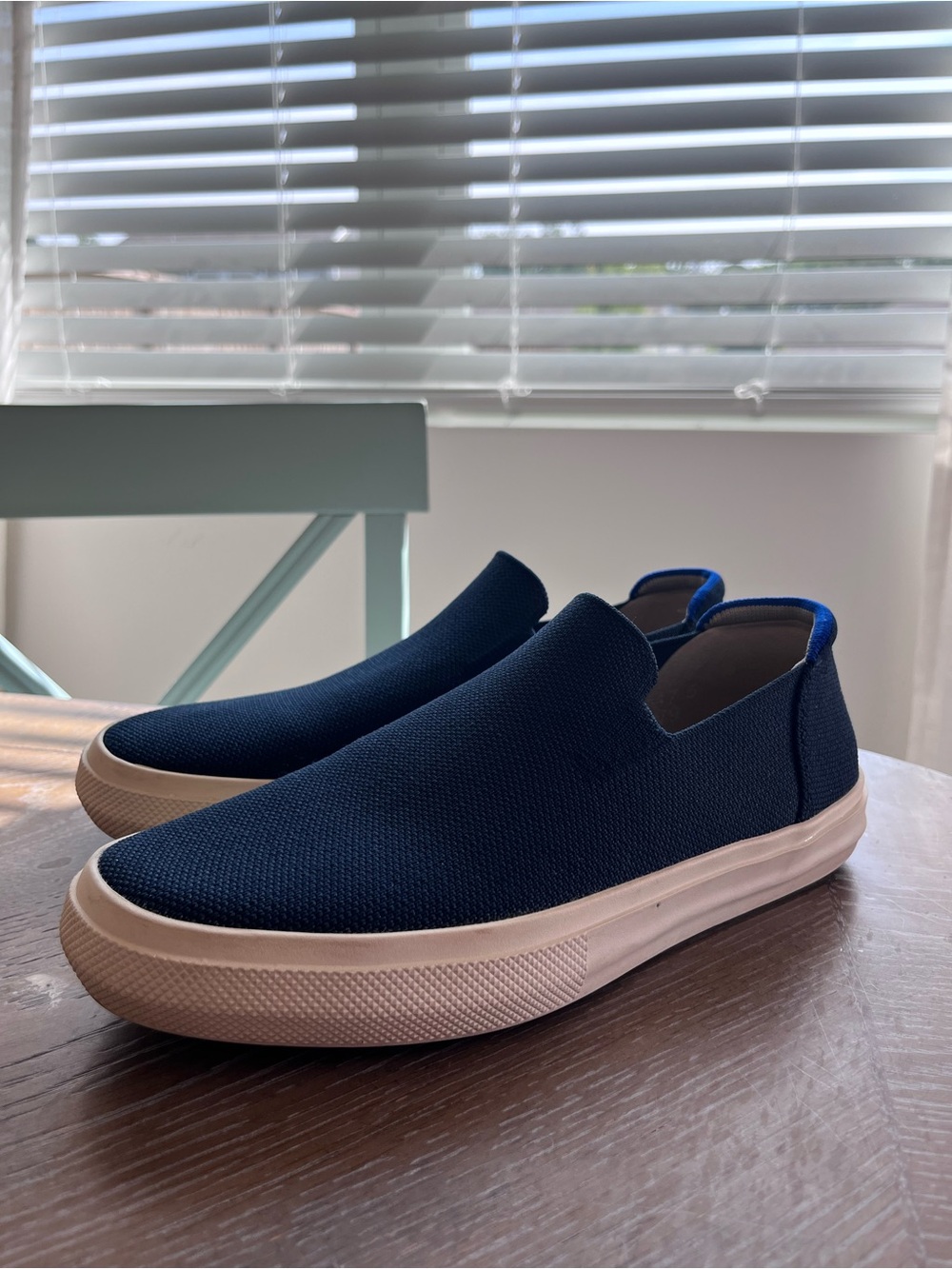 Rothy's The Original Slip-On Sneaker Deep Navy with White Sole size 7.5 M / 9 W